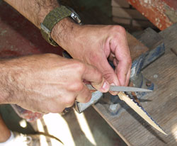 Photo: Custom knifemaking process 1